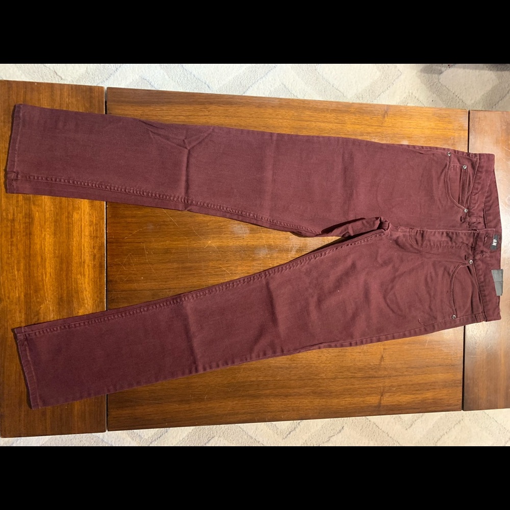 Burgundy Jeans